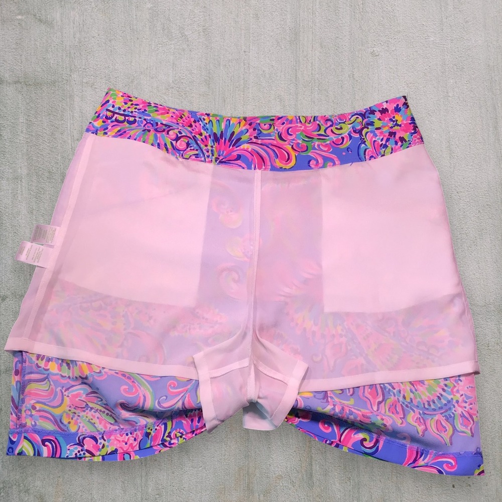 NWT Lilly Pulitzer Jonas Skort Mermaid Grotto Blue Pink Paisley Skort Size 12 - Picture 6 of 10